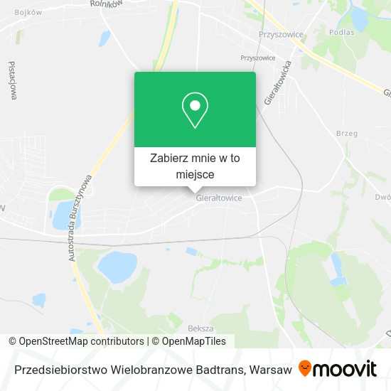 Mapa Przedsiebiorstwo Wielobranzowe Badtrans