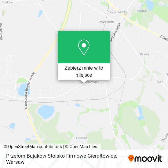 Mapa Przełom Bujaków Stoisko Firmowe Gierałtowice