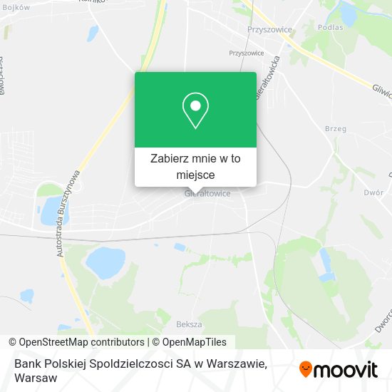 Mapa Bank Polskiej Spoldzielczosci SA w Warszawie