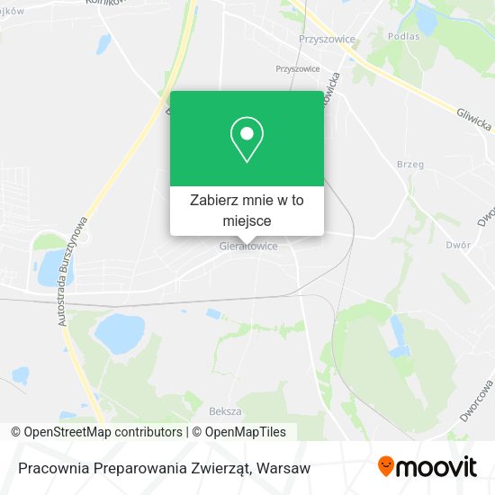 Mapa Pracownia Preparowania Zwierząt