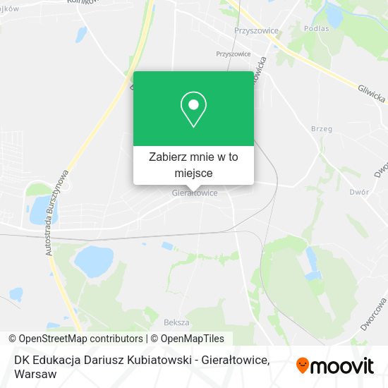 Mapa DK Edukacja Dariusz Kubiatowski - Gierałtowice