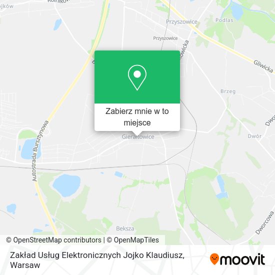 Mapa Zakład Usług Elektronicznych Jojko Klaudiusz