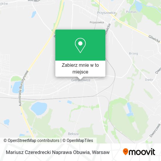 Mapa Mariusz Czeredrecki Naprawa Obuwia