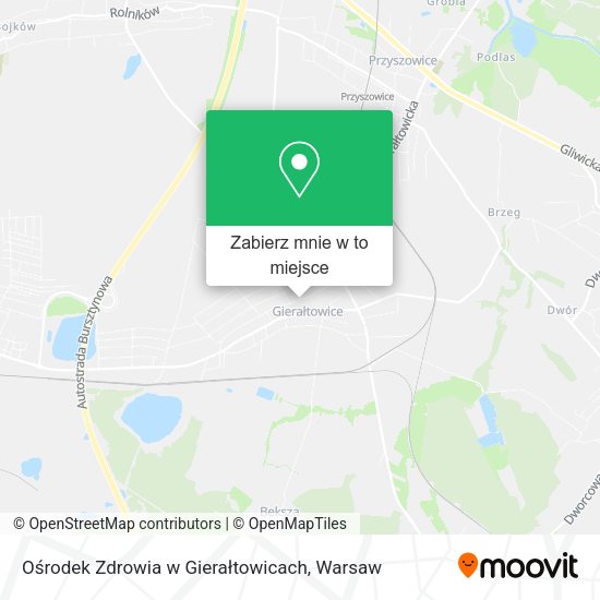 Mapa Ośrodek Zdrowia w Gierałtowicach