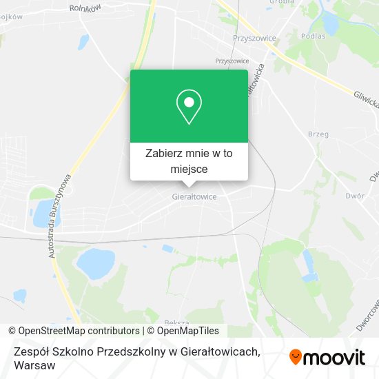 Mapa Zespół Szkolno Przedszkolny w Gierałtowicach