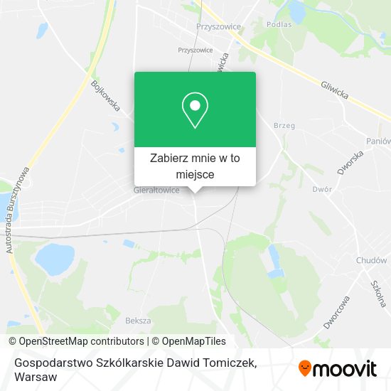 Mapa Gospodarstwo Szkólkarskie Dawid Tomiczek