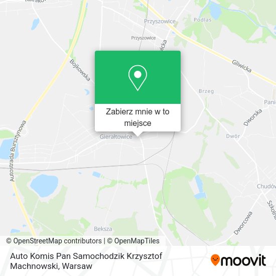 Mapa Auto Komis Pan Samochodzik Krzysztof Machnowski