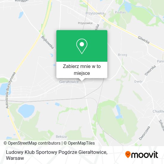 Mapa Ludowy Klub Sportowy Pogórze Gierałtowice