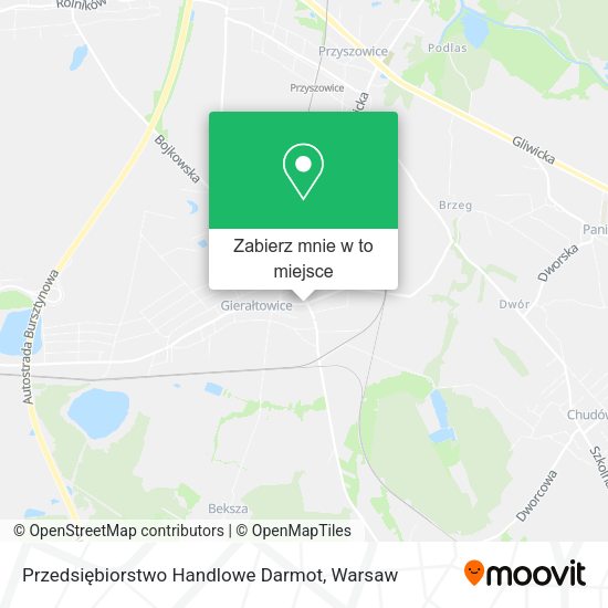 Mapa Przedsiębiorstwo Handlowe Darmot