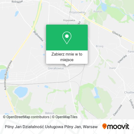 Mapa Pilny Jan Działalność Usługowa Pilny Jan