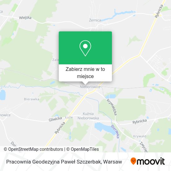 Mapa Pracownia Geodezyjna Paweł Szczerbak