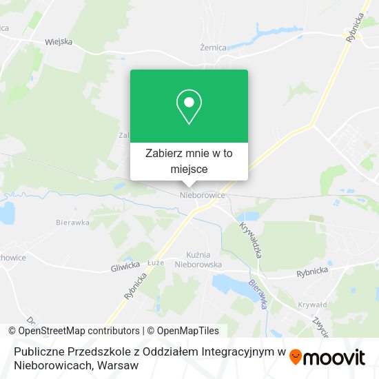 Mapa Publiczne Przedszkole z Oddziałem Integracyjnym w Nieborowicach