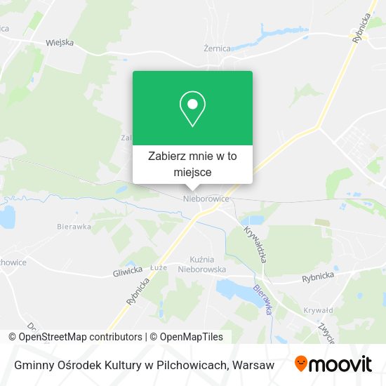 Mapa Gminny Ośrodek Kultury w Pilchowicach