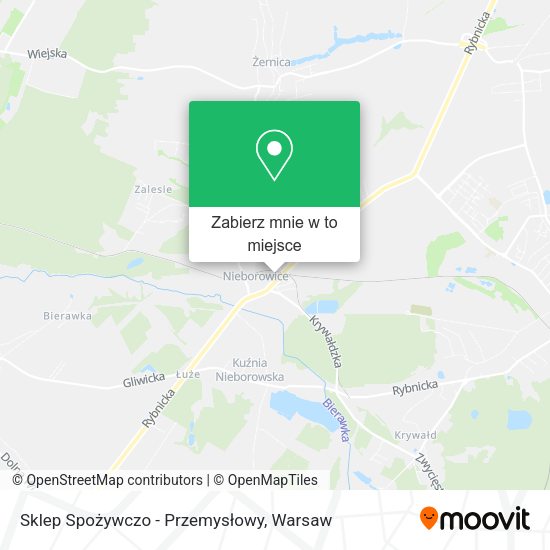 Mapa Sklep Spożywczo - Przemysłowy