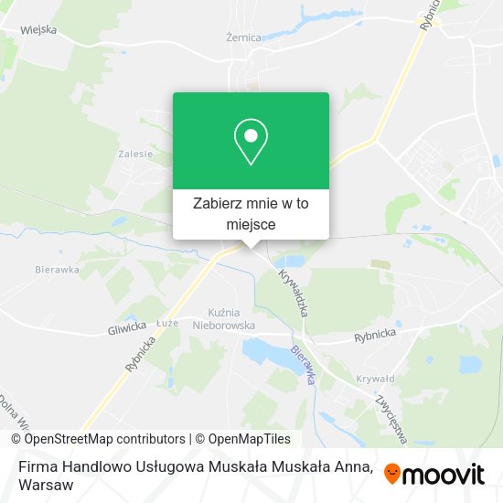 Mapa Firma Handlowo Usługowa Muskała Muskała Anna