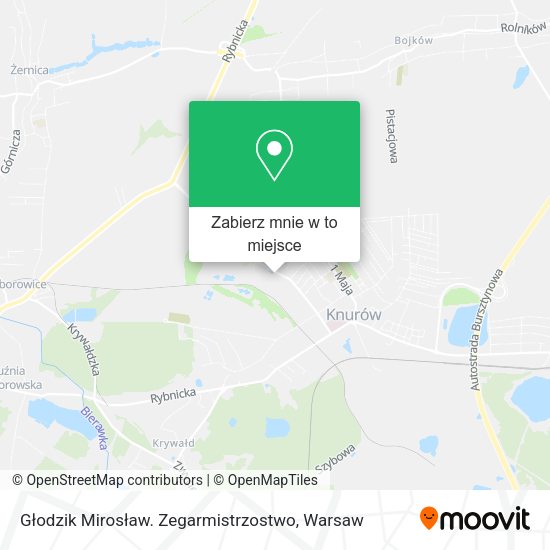 Mapa Głodzik Mirosław. Zegarmistrzostwo