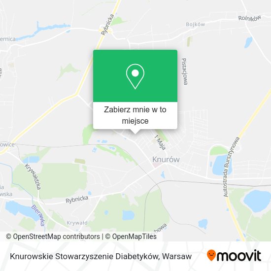 Mapa Knurowskie Stowarzyszenie Diabetyków