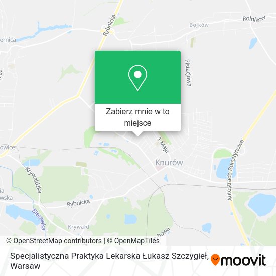 Mapa Specjalistyczna Praktyka Lekarska Łukasz Szczygieł