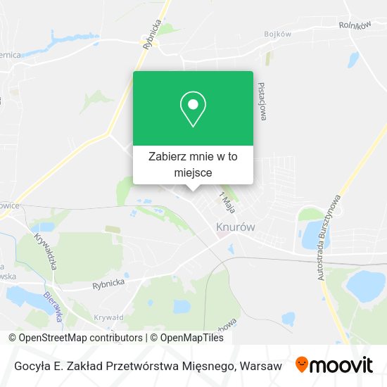 Mapa Gocyła E. Zakład Przetwórstwa Mięsnego