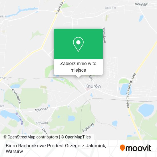 Mapa Biuro Rachunkowe Prodest Grzegorz Jakoniuk