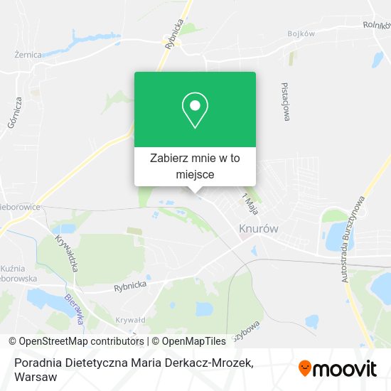 Mapa Poradnia Dietetyczna Maria Derkacz-Mrozek