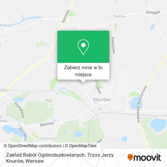 Mapa Zakład Robót Ogólnobudowlanych. Trzos Jerzy Knurów