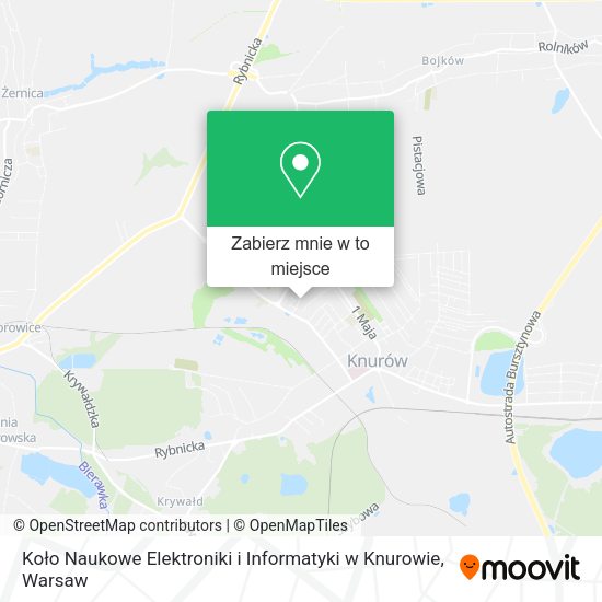 Mapa Koło Naukowe Elektroniki i Informatyki w Knurowie