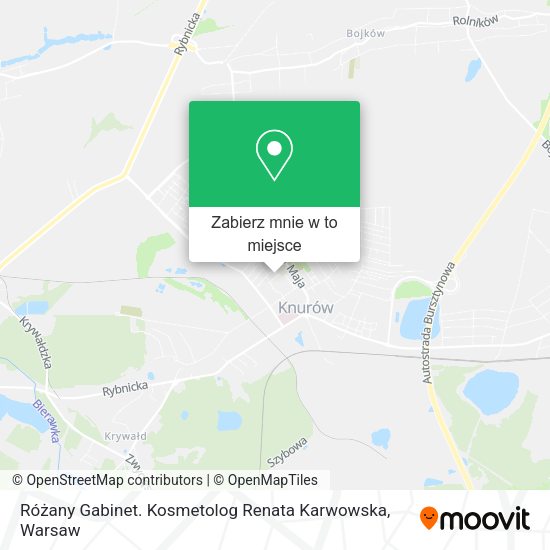 Mapa Różany Gabinet. Kosmetolog Renata Karwowska