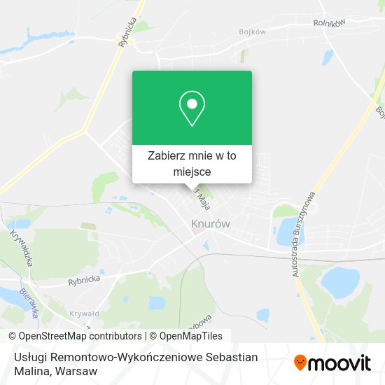 Mapa Usługi Remontowo-Wykończeniowe Sebastian Malina