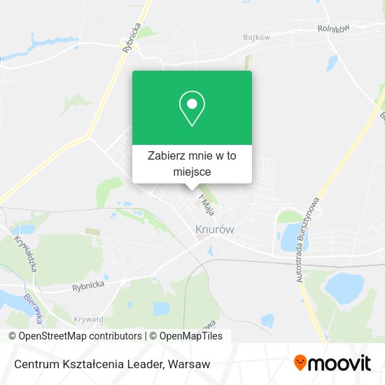 Mapa Centrum Kształcenia Leader