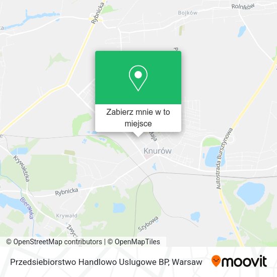 Mapa Przedsiebiorstwo Handlowo Uslugowe BP