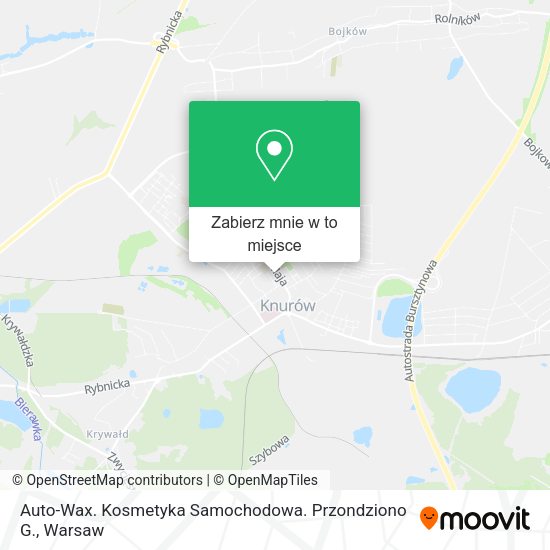 Mapa Auto-Wax. Kosmetyka Samochodowa. Przondziono G.