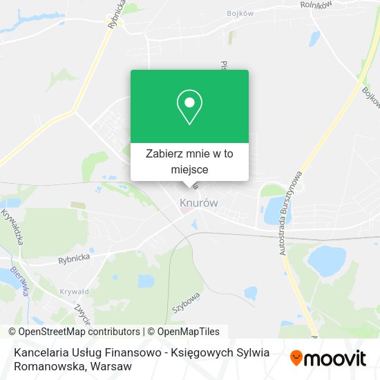 Mapa Kancelaria Usług Finansowo - Księgowych Sylwia Romanowska