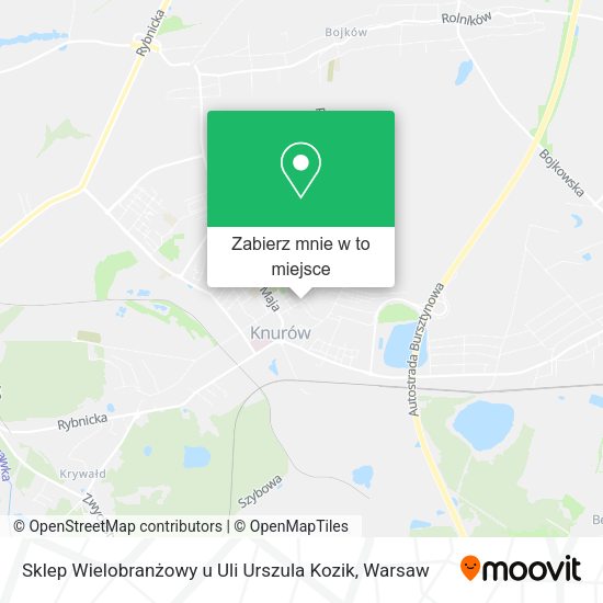 Mapa Sklep Wielobranżowy u Uli Urszula Kozik