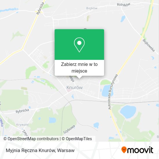 Mapa Myjnia Ręczna Knurów