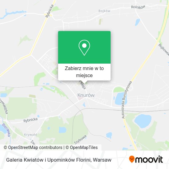 Mapa Galeria Kwiatów i Upominków Florini