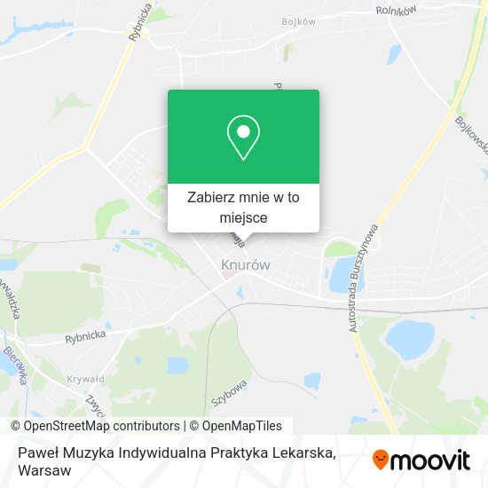 Mapa Paweł Muzyka Indywidualna Praktyka Lekarska