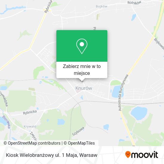 Mapa Kiosk Wielobranżowy ul. 1 Maja