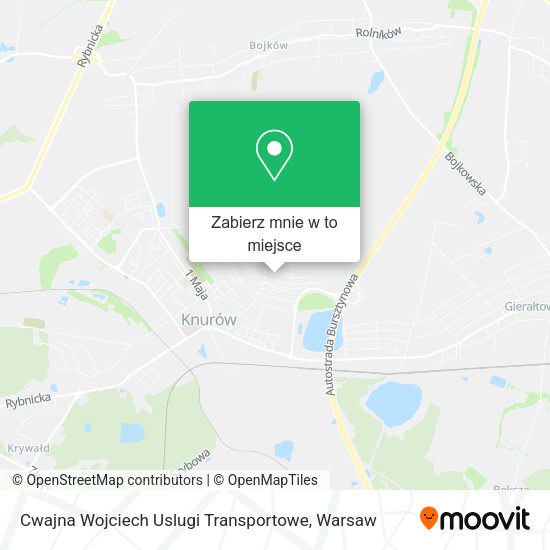 Mapa Cwajna Wojciech Uslugi Transportowe