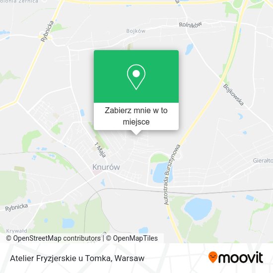 Mapa Atelier Fryzjerskie u Tomka