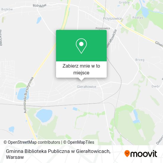 Mapa Gminna Biblioteka Publiczna w Gierałtowicach