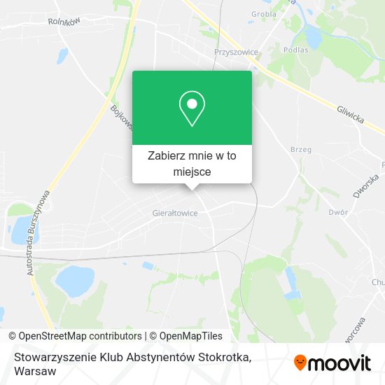 Mapa Stowarzyszenie Klub Abstynentów Stokrotka