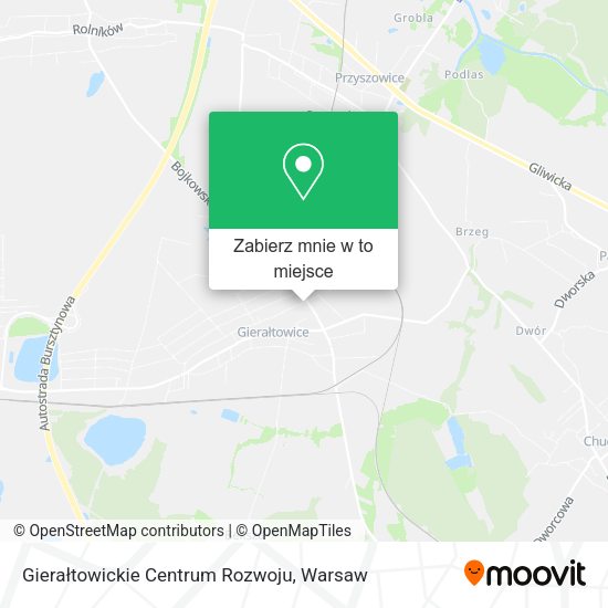 Mapa Gierałtowickie Centrum Rozwoju