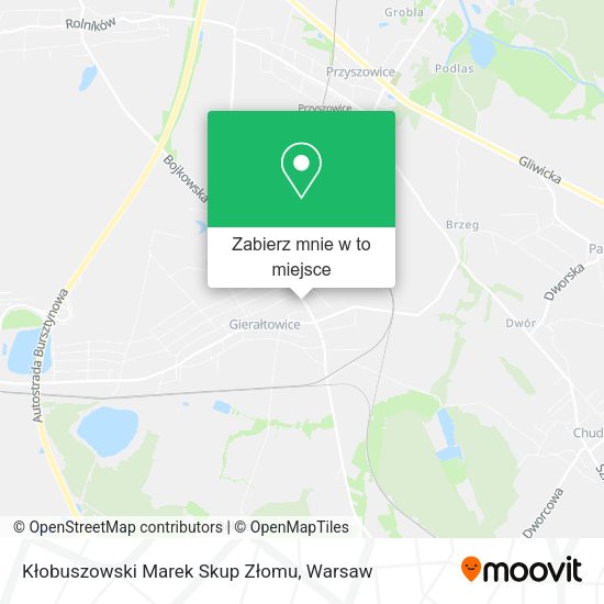 Mapa Kłobuszowski Marek Skup Złomu