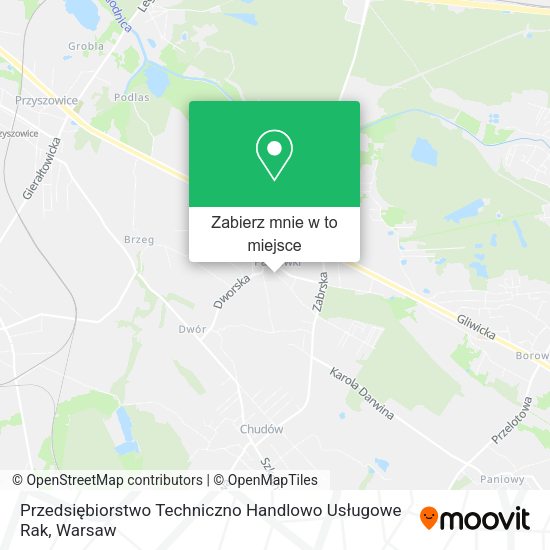 Mapa Przedsiębiorstwo Techniczno Handlowo Usługowe Rak