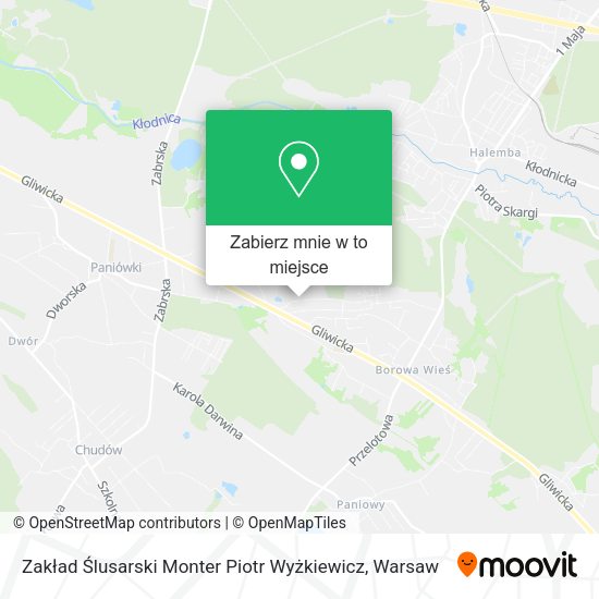 Mapa Zakład Ślusarski Monter Piotr Wyżkiewicz