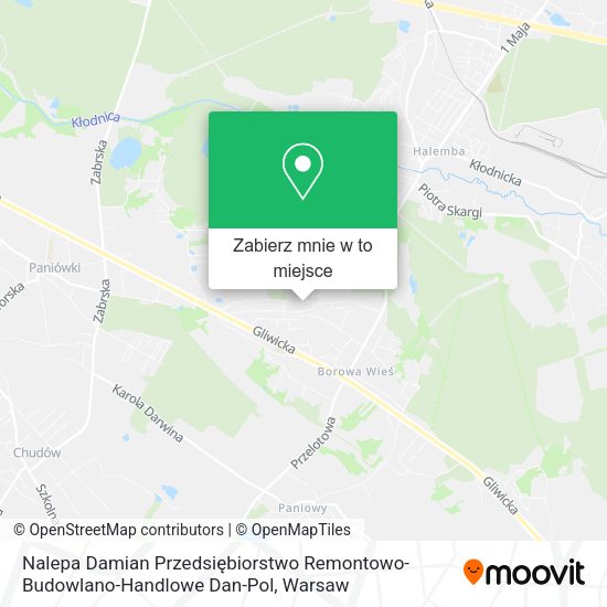 Mapa Nalepa Damian Przedsiębiorstwo Remontowo-Budowlano-Handlowe Dan-Pol