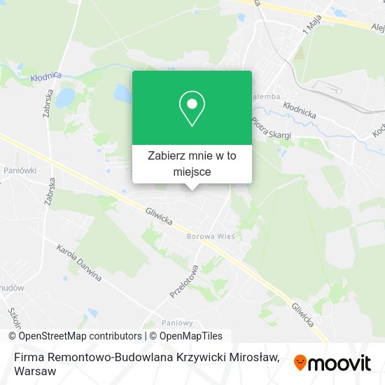 Mapa Firma Remontowo-Budowlana Krzywicki Mirosław