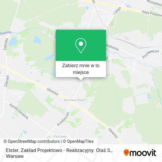 Mapa Elster. Zakład Projektowo - Realizacyjny. Olaś S.