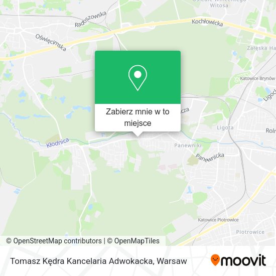 Mapa Tomasz Kędra Kancelaria Adwokacka